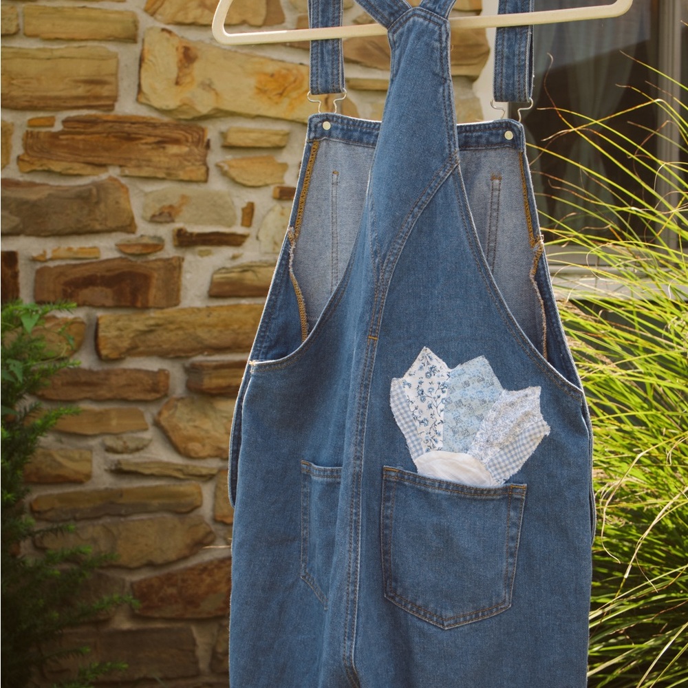 Custom patchwork overalls - Picture 6 of 6